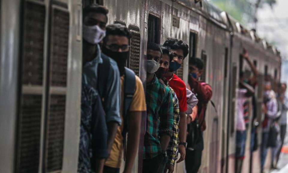 A train in Mumbai, India