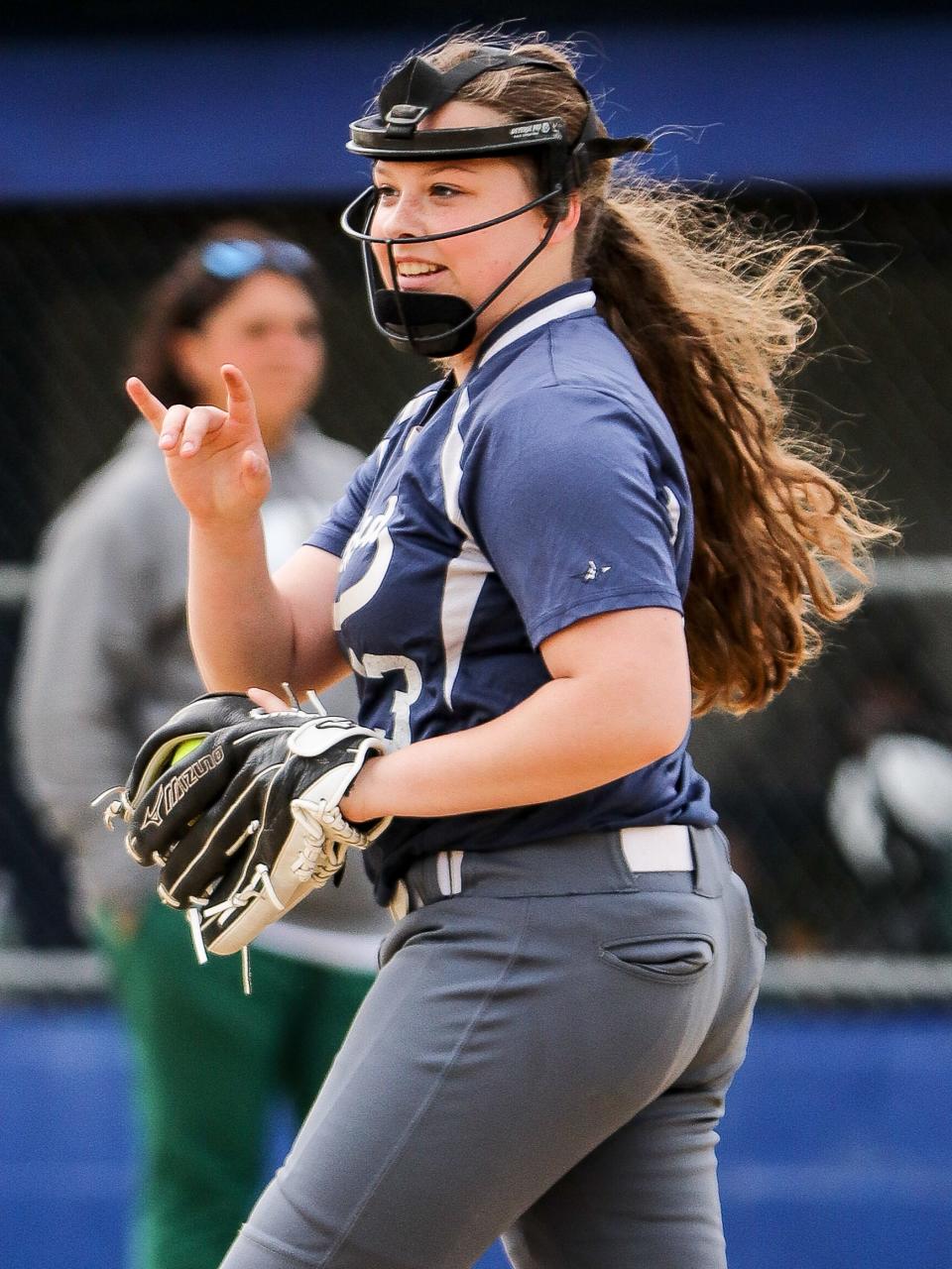 Rockland's Kiley Murdock during a game against South Shore Vocational on Friday, May 19, 2023.