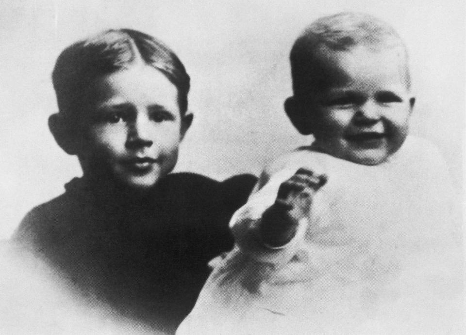 ronald reagan at ages one and twelve