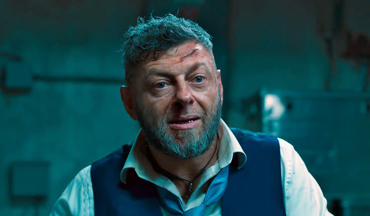 Andy Serkis as Black Panther villain, Ulysses Klaue - Credit: EW/Marvel