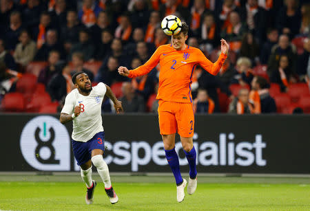 Soccer Football - International Friendly - Netherlands vs England - Johan Cruijff Arena, Amsterdam, Netherlands - March 23, 2018 Netherlands' Hans Hateboer in action REUTERS/Michael Kooren