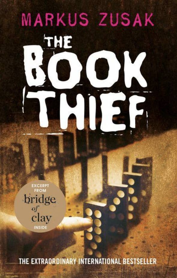 The cover of "The Book Thief" by Markus Zusak.