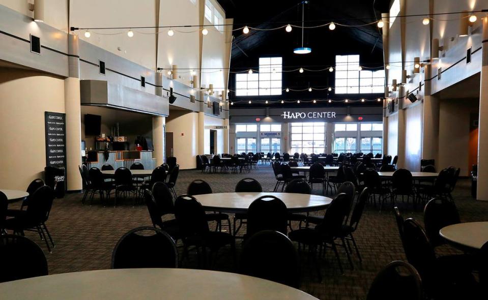 The atrium area of the HAPO Center at 6600 Burden Blvd. in Pasco.