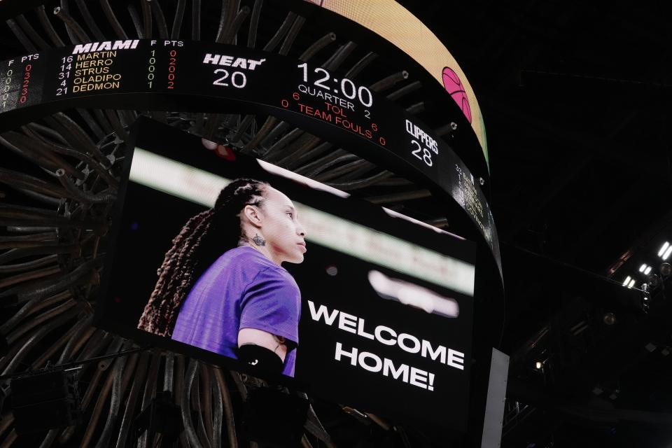 Brittney Griner will return to the WNBA and the Phoenix Mercury this season. Her first game back will air on ESPN.