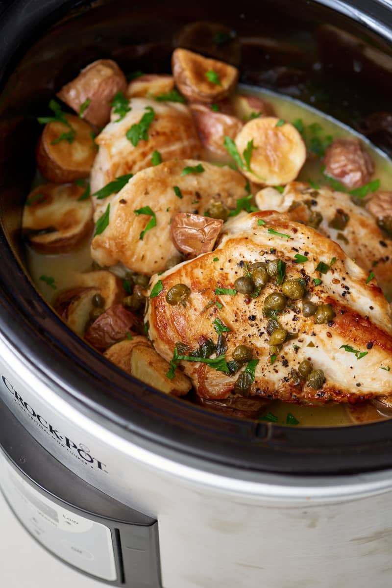 Slow Cooker Chicken Piccata 