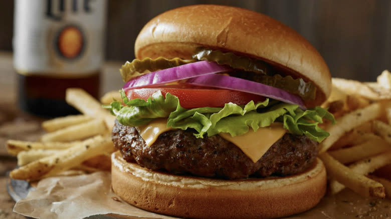 Logan's Roadhouse All American Cheeseburger