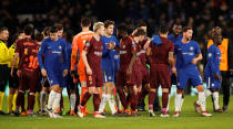 <p>Dans une rencontre très intense, en 8es de finale aller de la Ligue des champions, Chelsea et Barcelone se quittent sur un match nul (1-1). (Photo : Reuters) </p>