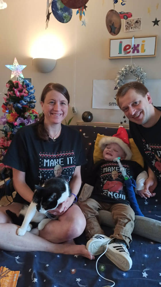 Jennifer, Jacob and Lex at Christmas (Collect/PA Real Life)