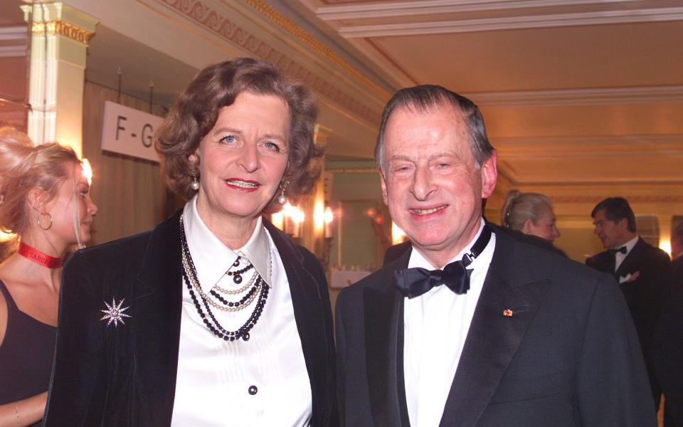 The Baron and his wife Christa, Countess von Schwerin - Henry Herrmann/ullstein bild via Getty Images