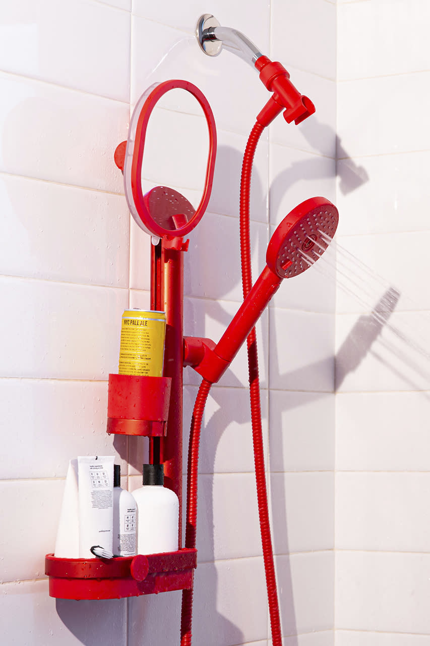 This image released by Sproos shows an easy-to-install shower faucet, offering a quick and impactful way to personalize your apartment shower. (Sproos via AP)