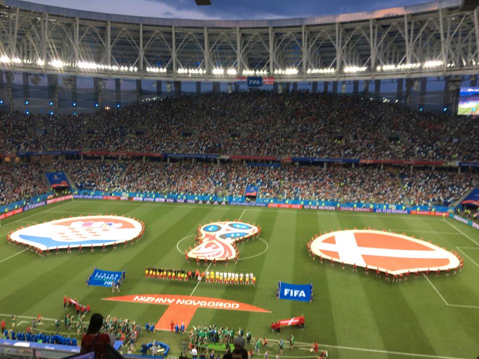 Pete Hall’s latest instalment from Russia takes him to Croatia vs Denmark at Nizhny Novgorod