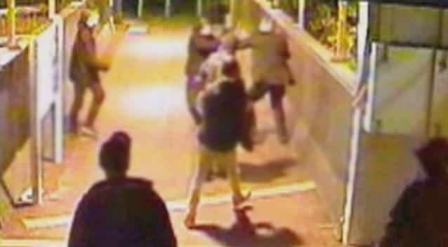 Brutal attack on station master caught on security camera. Photo: 7News