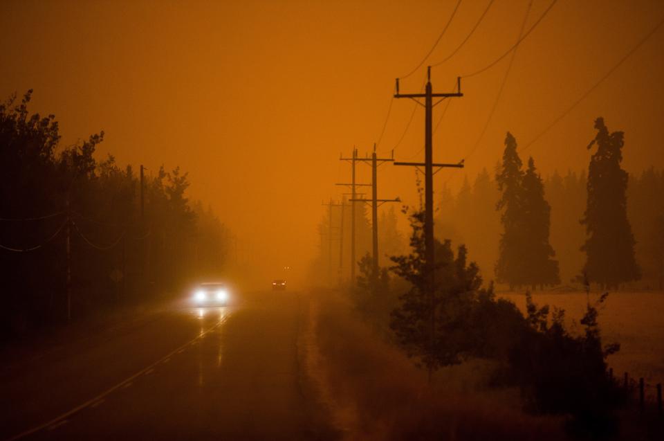 PHOTOS: B.C. wildfires choke western Canada in smoke