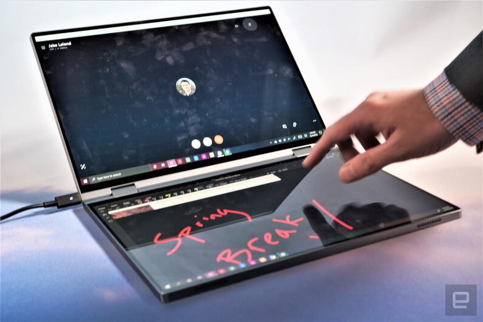 Dell "Concept Duet" dual-screen laptop hands-on at CES 2020