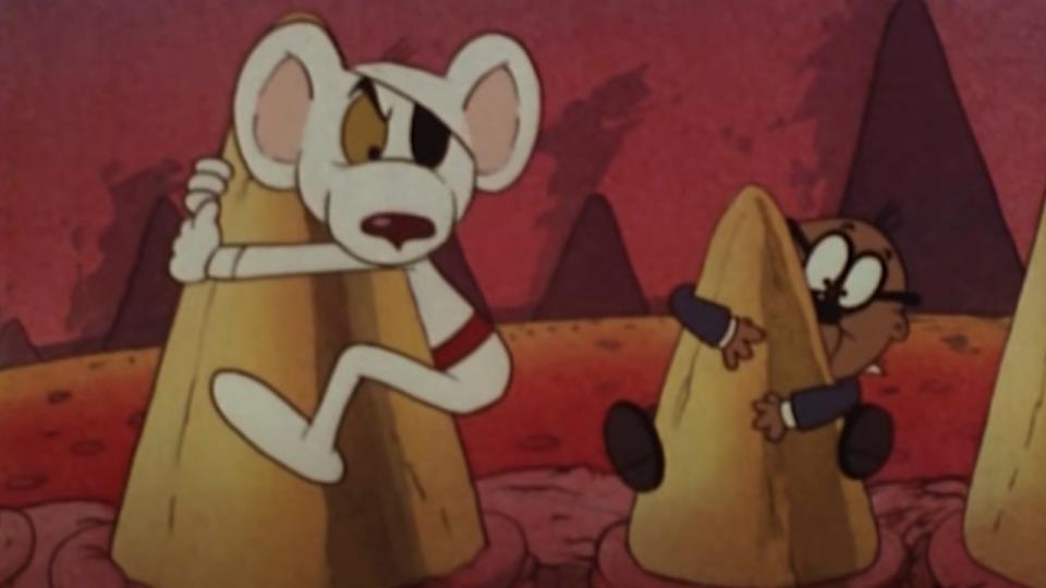 Danger Mouse and Ernest Penfold on Danger Mouse