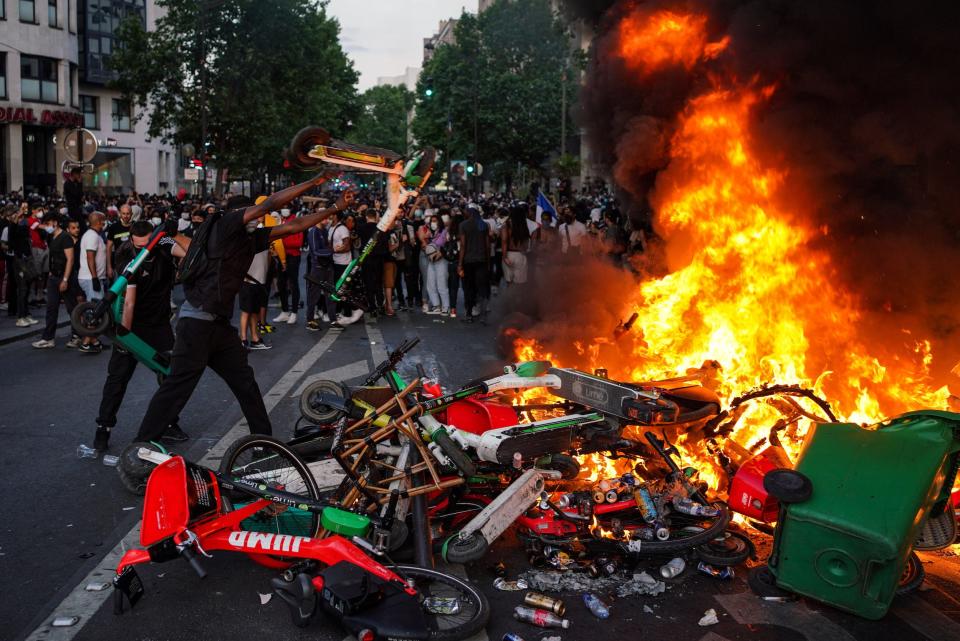 paris george floyd black lives matter riots 