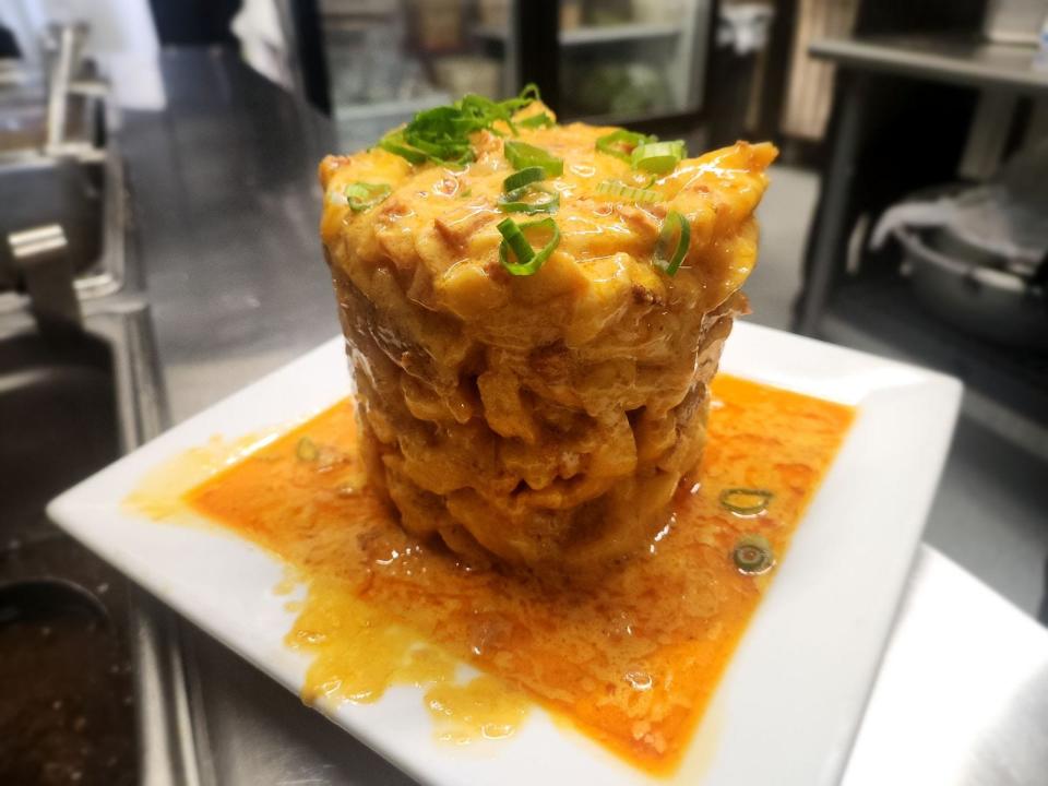 The Mozambique fry tower is the No. 1 appetizer at Atlantic Sports Bar and Restaurant, 70 Shove St., Tiverton, R.I.