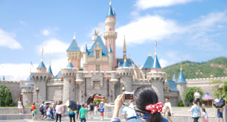 Disney World's famous castle. 