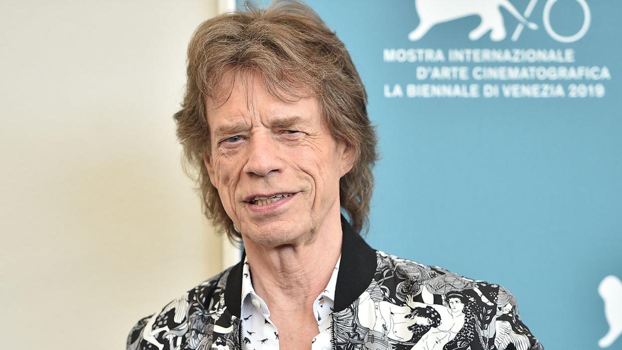 Mick Jagger attends "The Burnt Orange Heresy" photocall during the 76th Venice Film Festival at Sala Grande on September 07, 2019 in Venice, Italy.