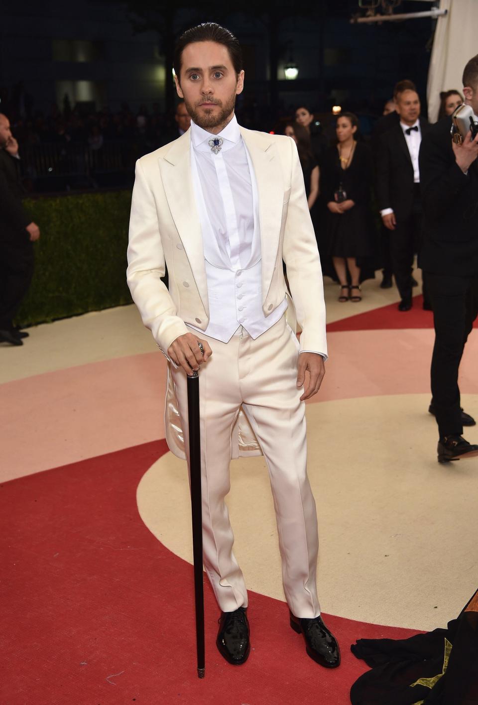 Jared Leto attends the 2016 Met Gala.