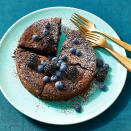 <p>Making a cake in the air fryer is easier than you might think! In under an hour, you'll have a delicious, moist chocolate cake ready for dessert. Top with fresh berries or confectioners' sugar. <a href="https://www.eatingwell.com/recipe/8013735/air-fryer-mini-dark-chocolate-cake/" rel="nofollow noopener" target="_blank" data-ylk="slk:View Recipe;elm:context_link;itc:0;sec:content-canvas" class="link ">View Recipe</a></p>