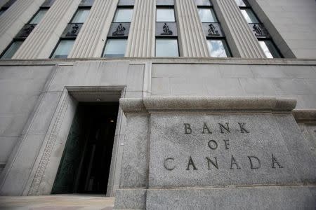 FILE PHOTO - A sign is pictured outside the Bank of Canada building in Ottawa, Ontario, Canada, May 23, 2017. REUTERS/Chris Wattie