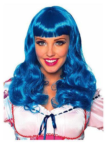 Katy Perry Blue Party Girl Wig Costume AccessoryMod