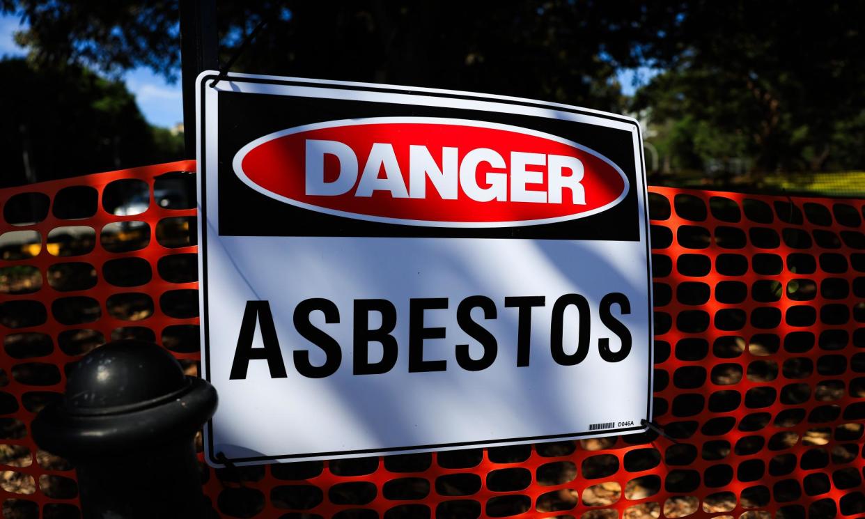 <span>The discovery of asbestos in mulch, next to a playground at the Donald McLean Reserve in suburban Melbourne, comes after the material was found in sites across Sydney.</span><span>Photograph: Jenny Evans/Getty Images</span>