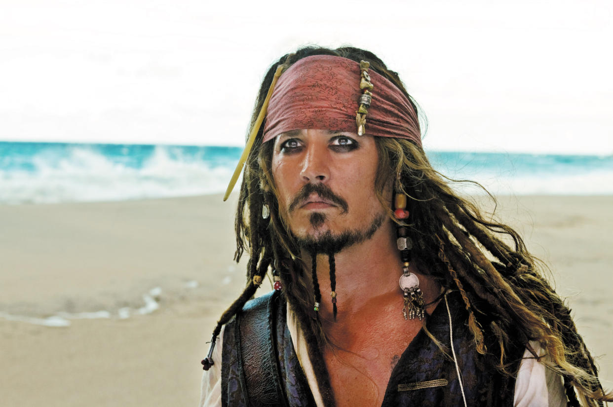 Johnny Depp as Captain Jack Sparrow in 'Pirates of the Caribbean: On Stranger Tides' (Photo: Peter Mountain/?Walt Disney Pictures/courtesy Everett Collection)