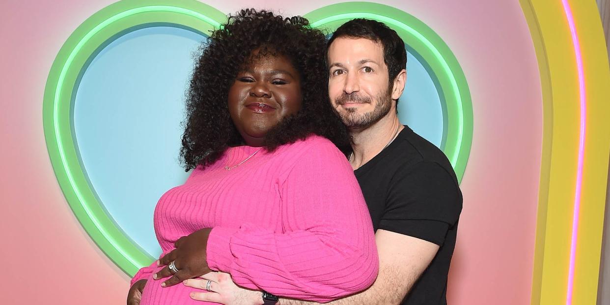 gabourey sidibe with husband brandon frankel