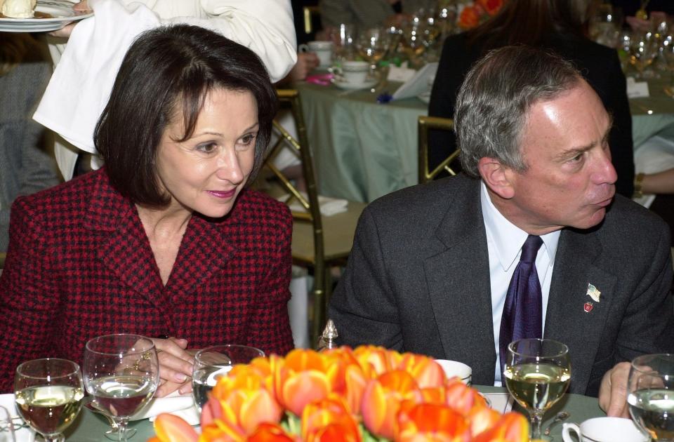 Michael Bloomberg and Susan Brown in 2003.