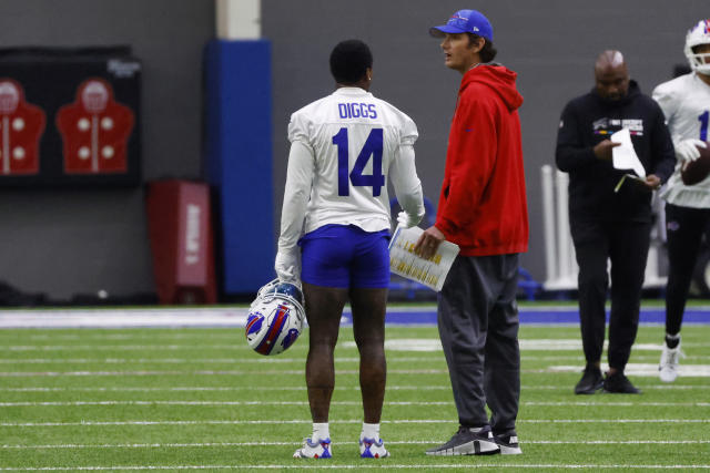 Diggs returns to practice with Bills coach McDermott saying