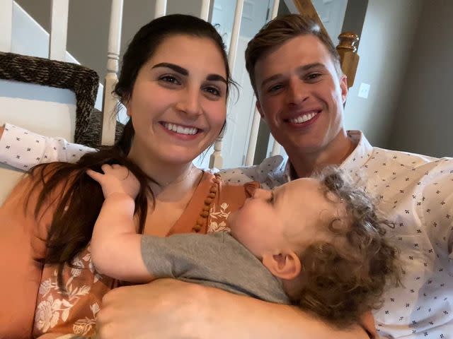 <p>Harrison Butker X</p> Harrison Butker and Isabelle Butker with their baby
