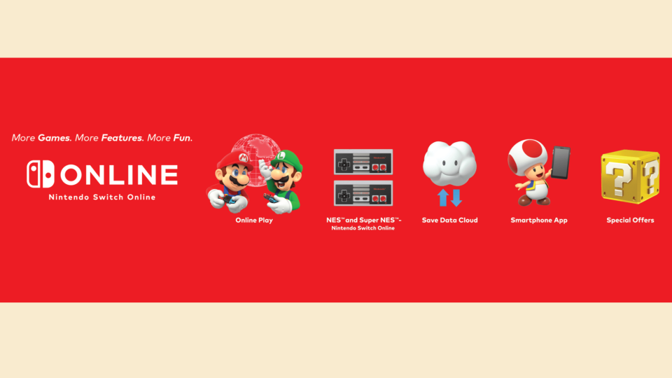 Nintendo Switch Online is a gateway to online fun.