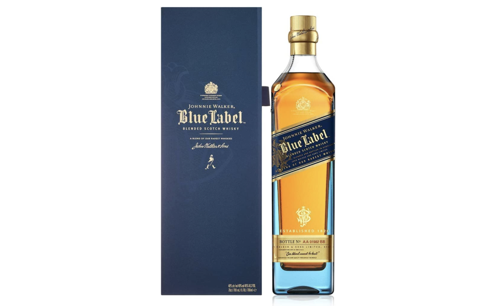 Whisky Johnnie Walker Blue Label. Foto: amazon.com.mx