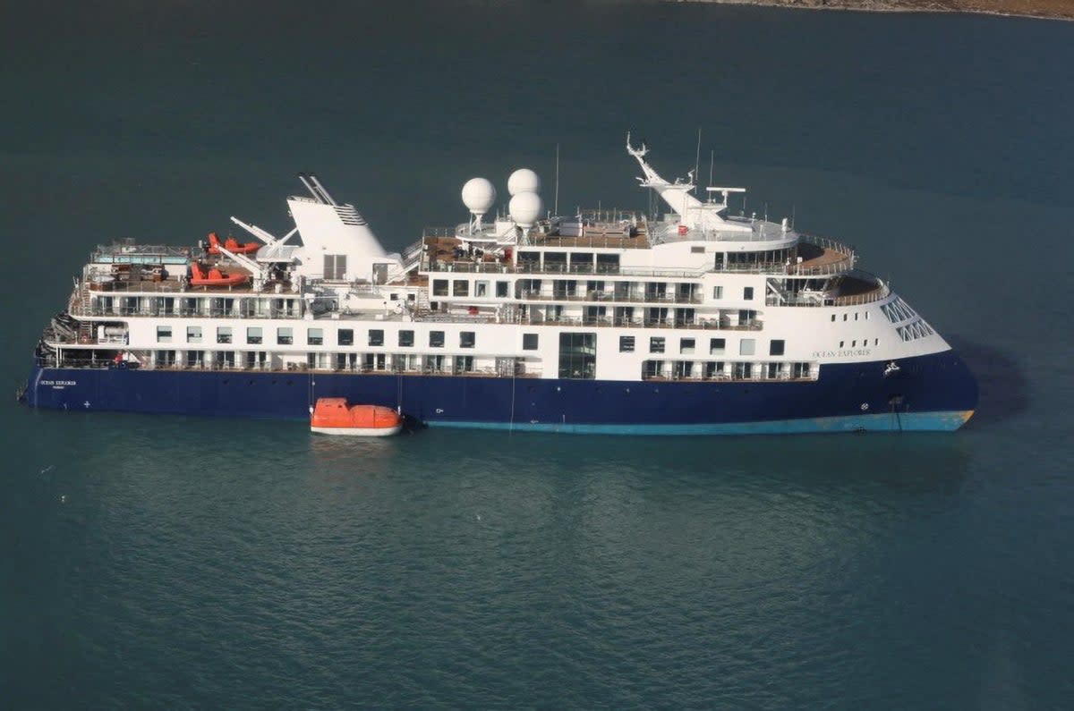 Luxury cruise ship carrying 206 people runs aground in remote Greenland (via REUTERS)