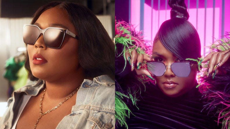 We recommend checking out Lizzo's line of sunglasses from Quay.
