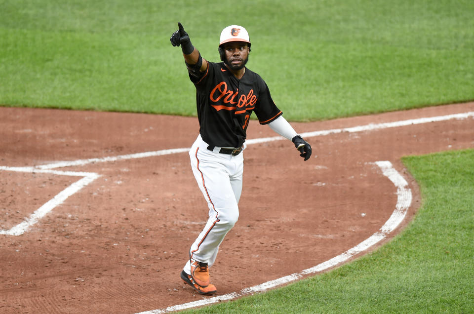 Cedric Mullins with the Orioles.