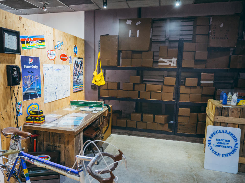 Inside the museum at Specialized HQ