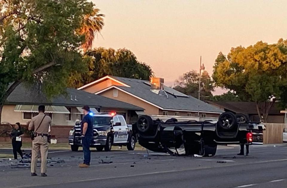 One man was killed Sunday in Clovis, California after an alleged drunken driver crossed into on-coming traffic, slammed into the vehicle head-on, injuring others.