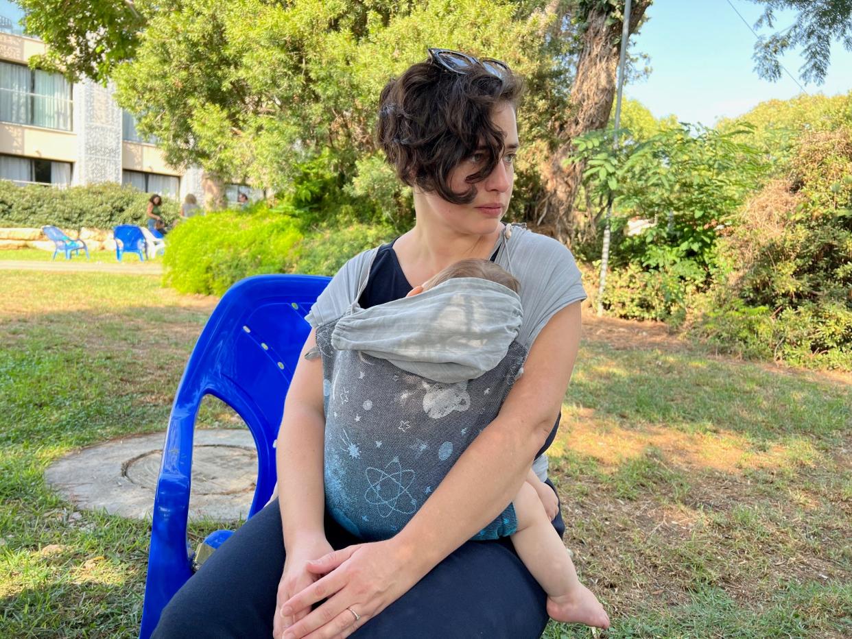 Dual American-Israeli citizen Keren Flash, whose mother Cindy is missing after Hamas militants attacked their kibbutz close to the Gaza Strip.