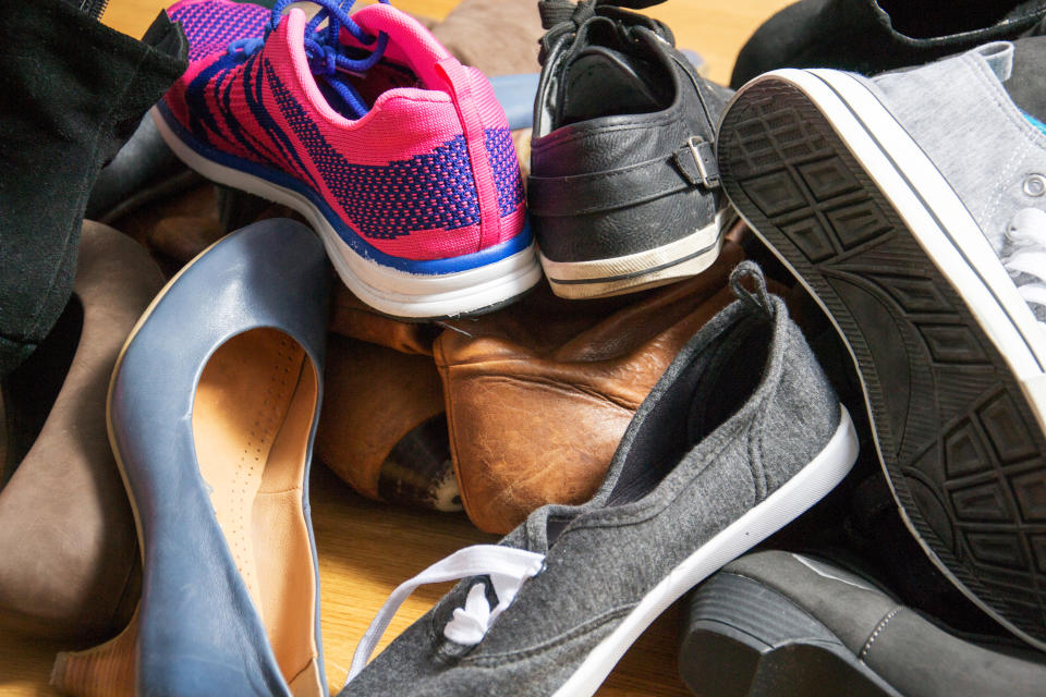 204 Paar Schuhe ergatterte eine Frau bei ihrem Shopping-Trip – kein einziges davon für sie (Symbolbild: Getty Images)