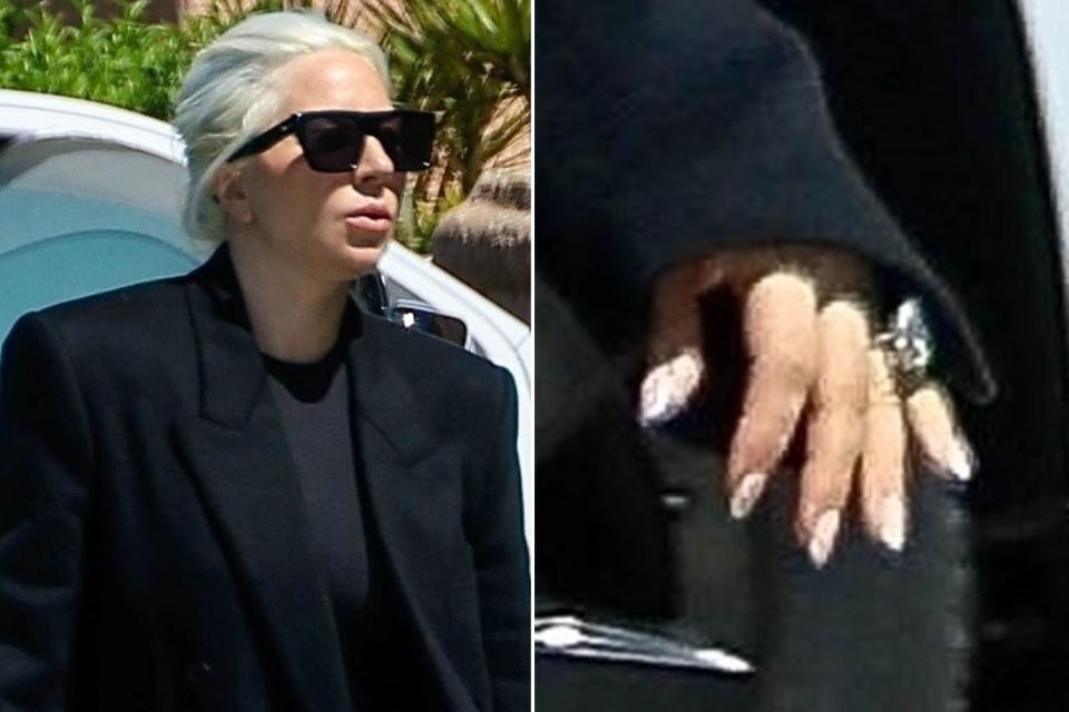 <p>BACKGRID</p> Lady Gaga in West Hollywood on April 7, 2024.