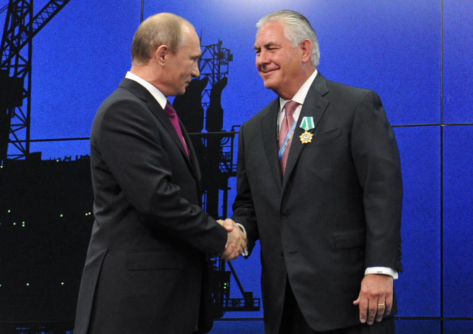 tillerson putin