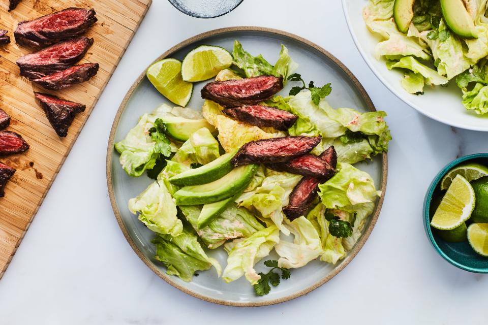 Skirt Steak with Spicy Coconut Dressing