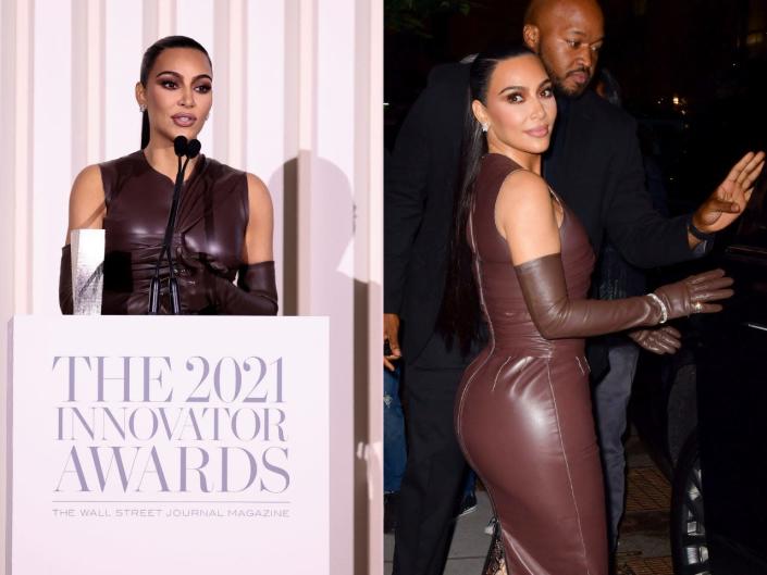 Kim Kardashian at the 2021 Innovator Awards.