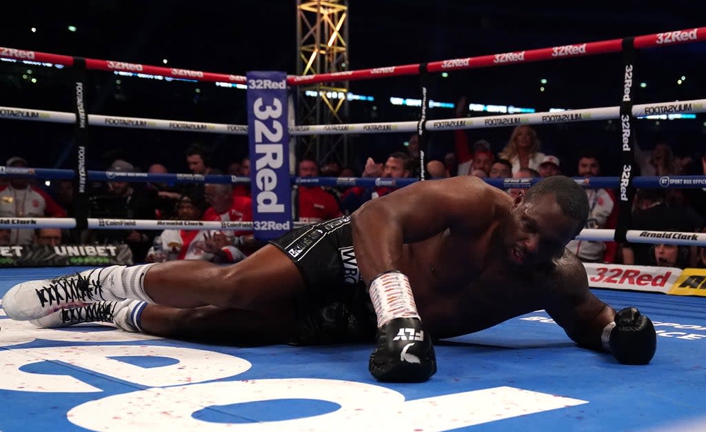 Dillian Whyte says he should have received extra recovery time after crashing to the canvas in his world title fight with Tyson Fury (Nick Potts/PA) (PA Wire)