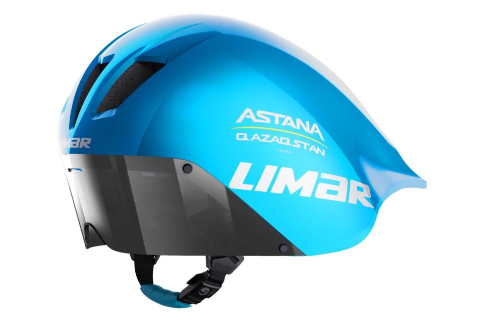 Limar Alien wide aerodynamic time trial helmet, angled