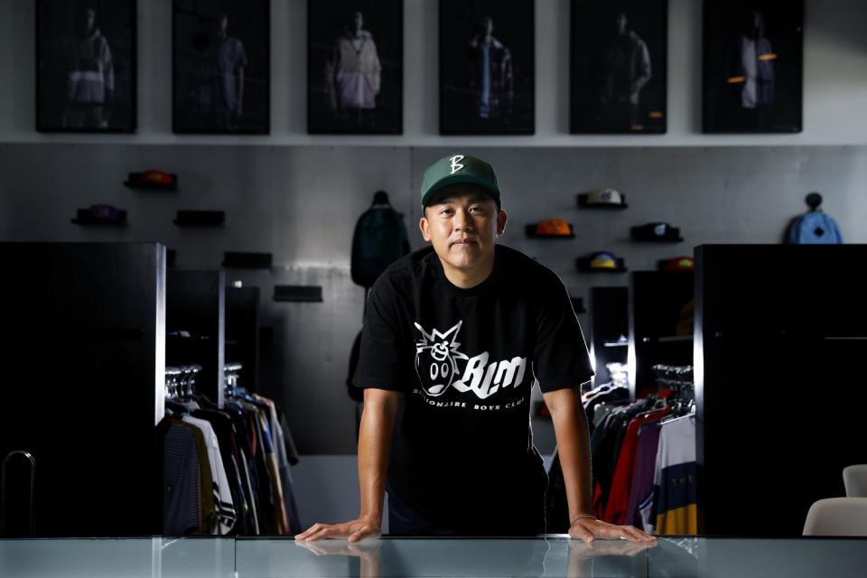 Bobby Kim at The Hundreds office in Vernon