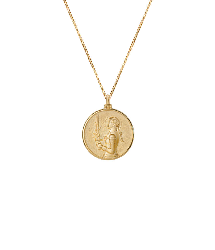 Awe Inspired Joan of Arc Coin Necklace